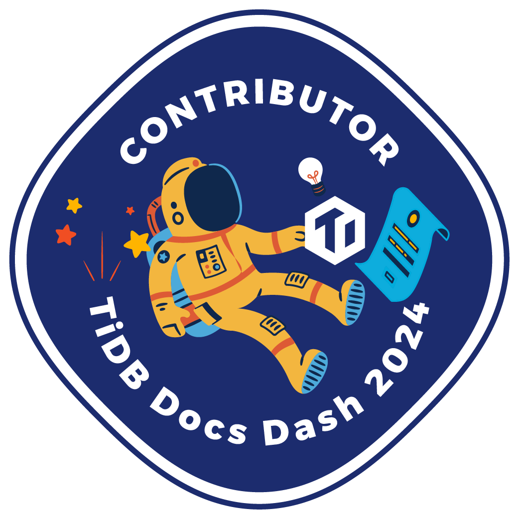 TiDB Docs Dash 2024 Contributor