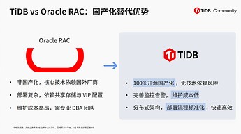 中电信翼康：TiDB vs Oracle RAC：国产化替代优势