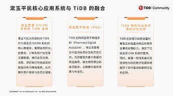 漱玉平民核心应用系统与 TiDB 的融合