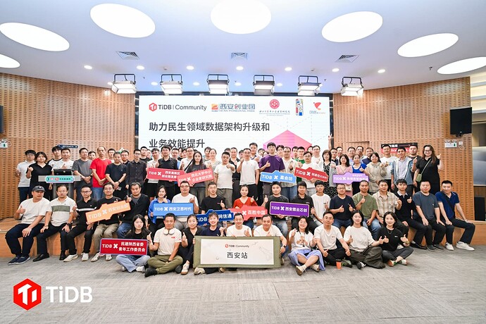 TiDB 社区活动西安站合照1