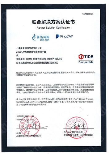 S172230925-联合解决方案认证书-上海新炬网络技术有限公司-1