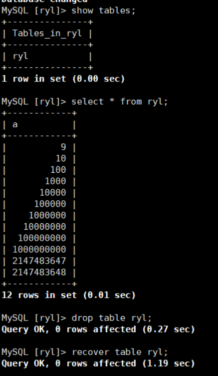  FAQ Recover Table Drop TiDB 